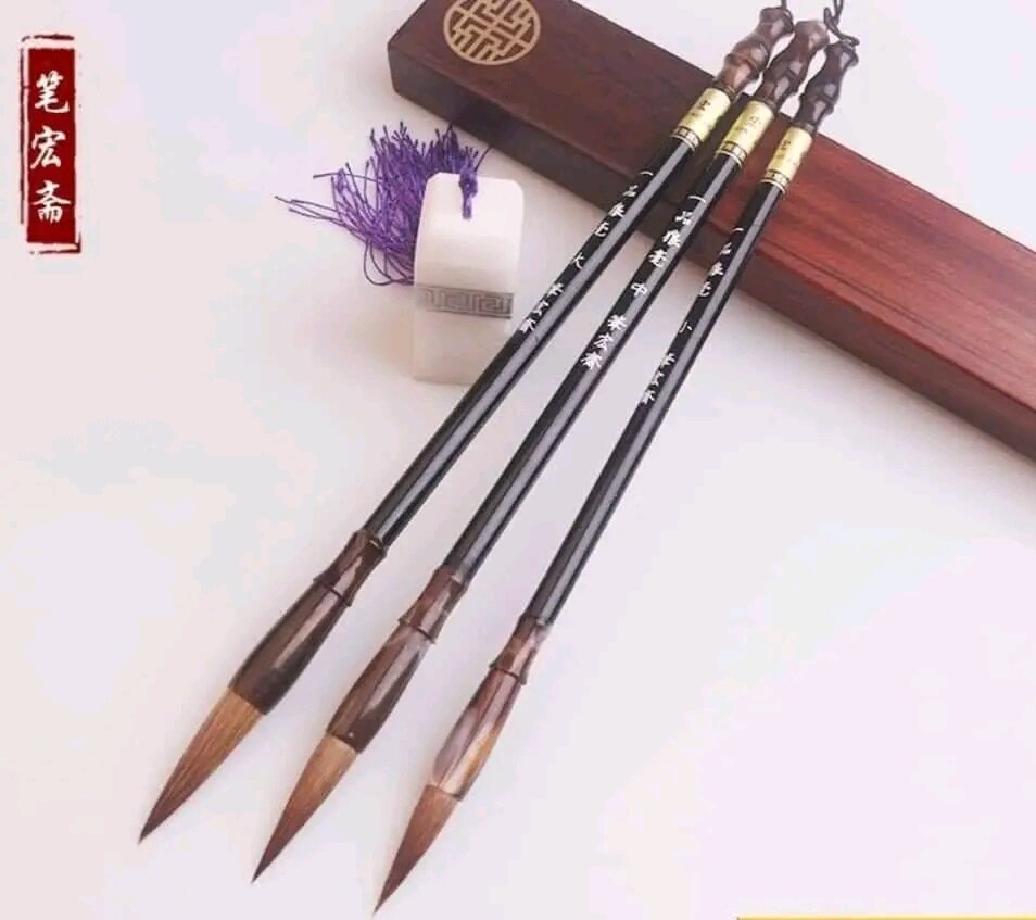 Bộ 3 bút lông tinh phẩm lang hào