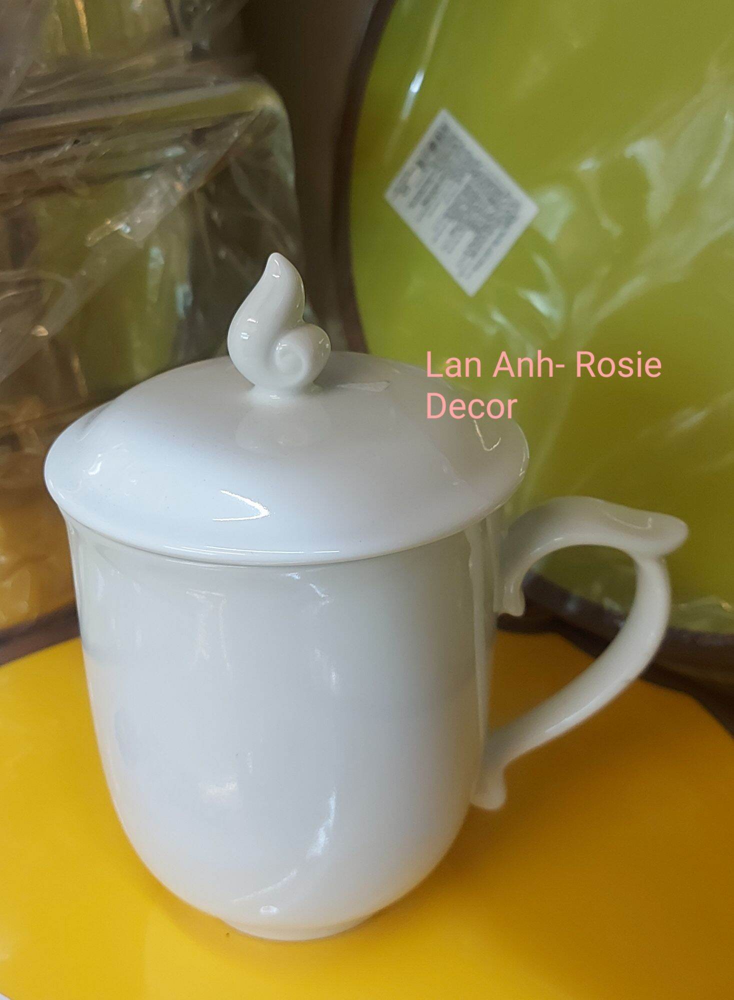 Ca Trà/ Cà phê sứ có nắp Minh Long