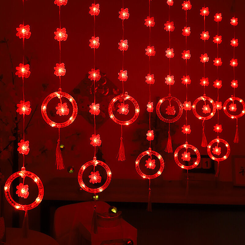 Dây đèn led rèm lồng đèn