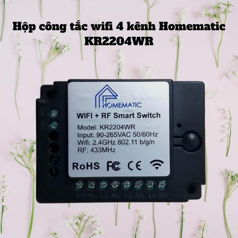 Hộp công tắc wifi 4 kênh Homematic KR2204WR