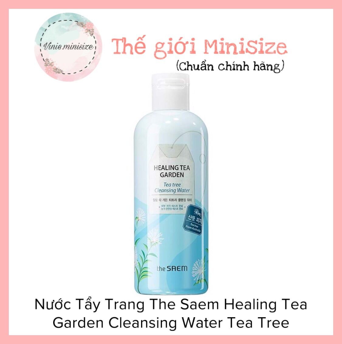 Nước Tẩy Trang The Saem Healing Tea Garden Cleansing Water Tea Tree 300ml | Vinie.minisize