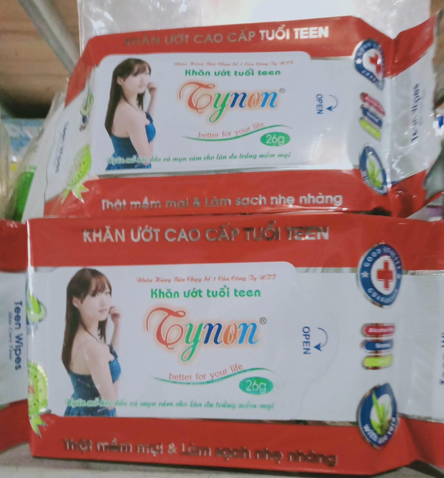 Khăn ướt cao cấp tuổi teen tynon