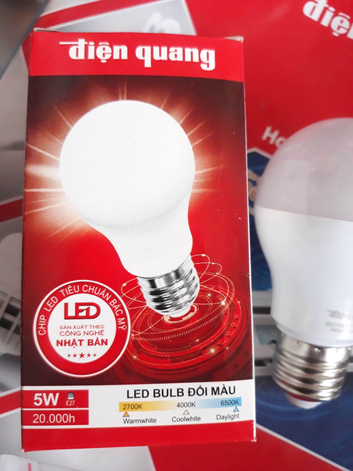 [HCM] Bóng đổi màu 5W led Điện Quang
