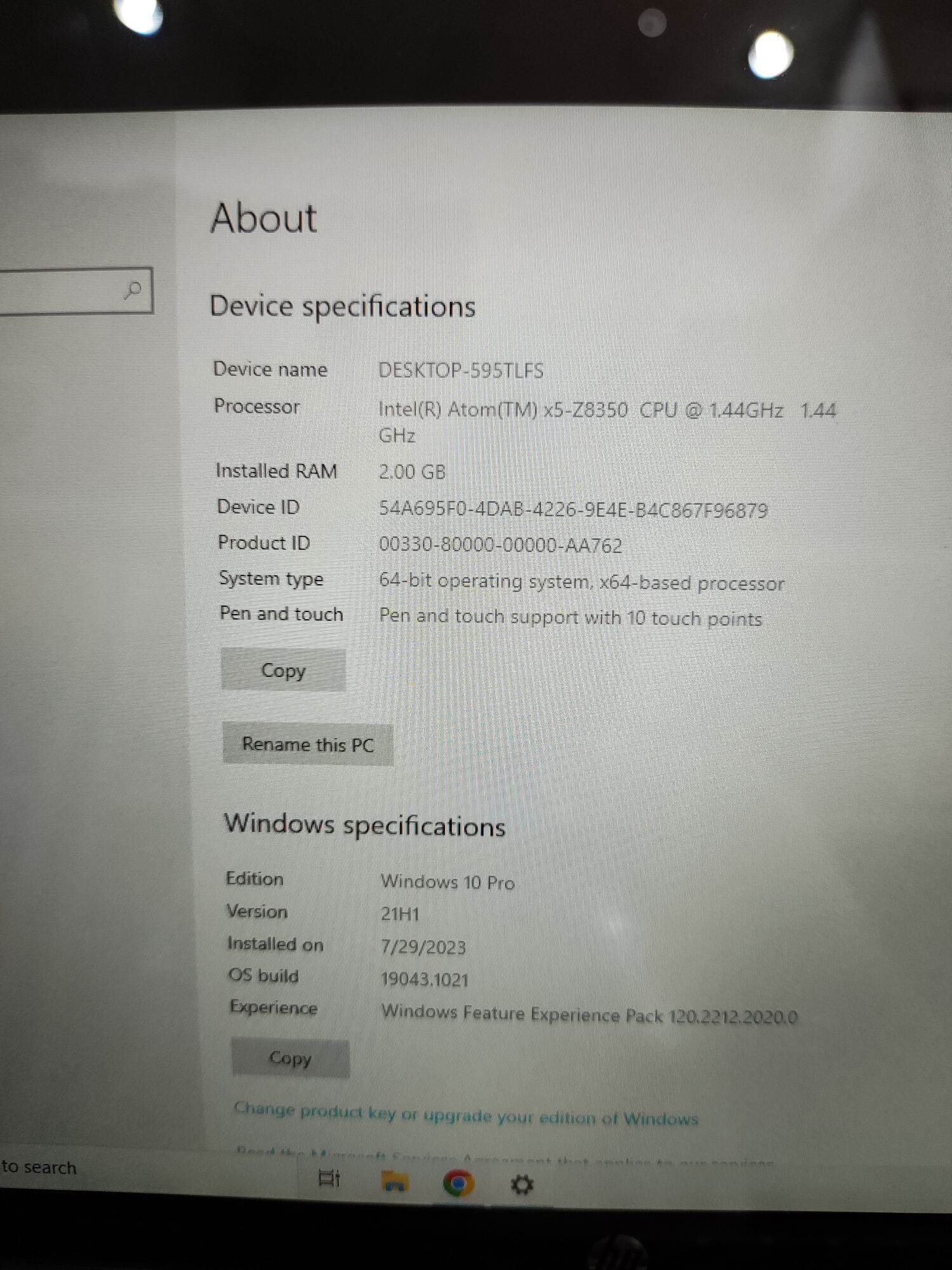 laptop mini 2 in1 hp x2 210 g2