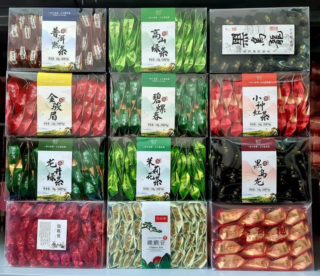 Trà Truyền Thống - Trà Phúc Kiến An Khê ( Hộp 25 gói, Mỗi gói 5gram) Trà Thiết Quan Âm, Thiết Quan Âm Hương Lan, Lục Trà Cao Sơn, Lục Trà Long Tĩnh, Bích Loa Xuân, Lục Trà Hương Lài