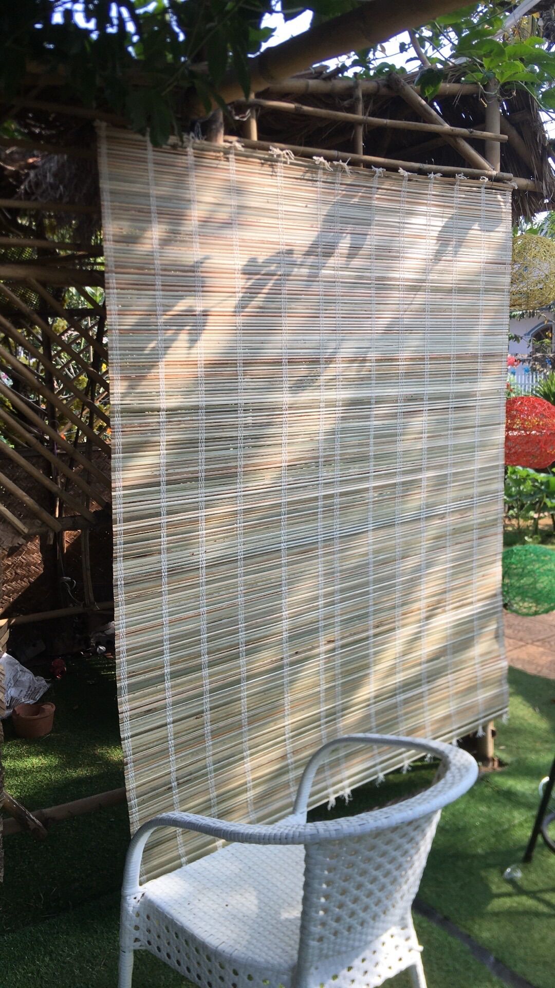 Mành cọ trang trí 1m5*1m9