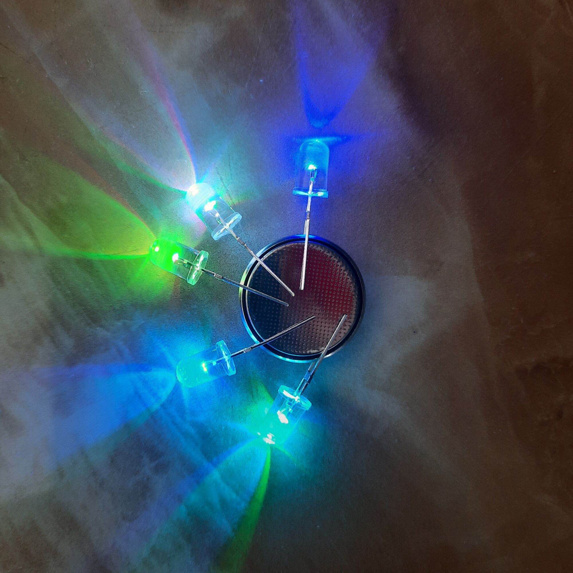 5 đèn led 7 màu 5mm nhấp nháy