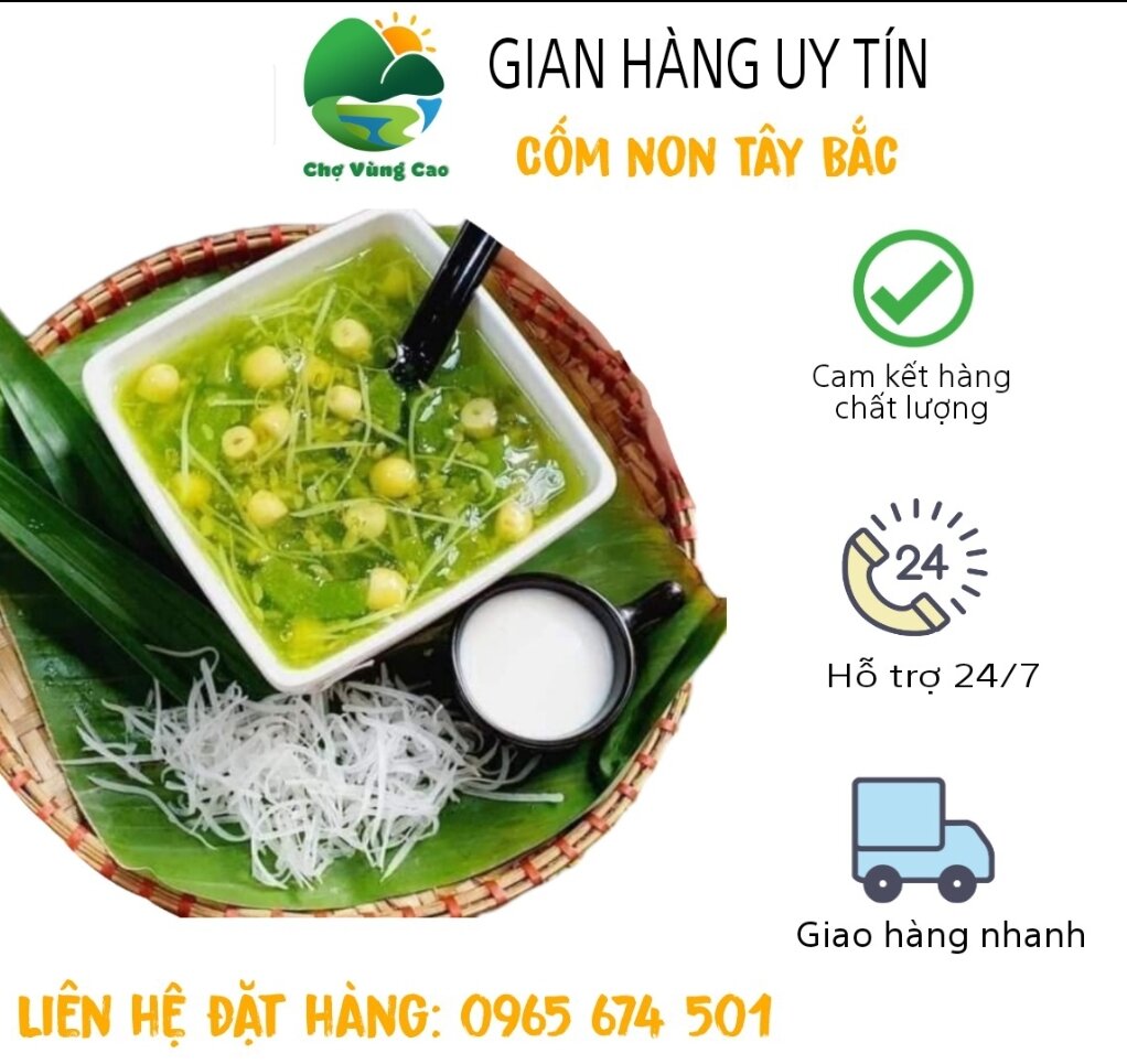 1kg cốm non khô Tây Bắc
