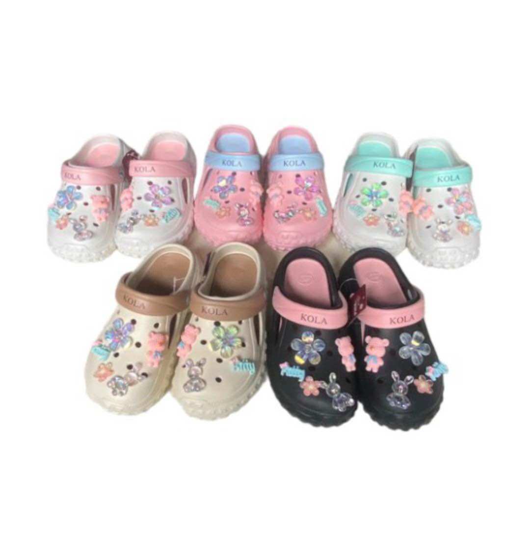 Dép sục nhựa đế đinh cao nữ nhiều màu kèm 6 stick size 36-40