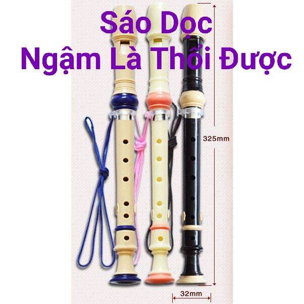 Sáo Dọc Recorder Cao Cấp Ngậm Là Thổi Được Luôn Free Ship