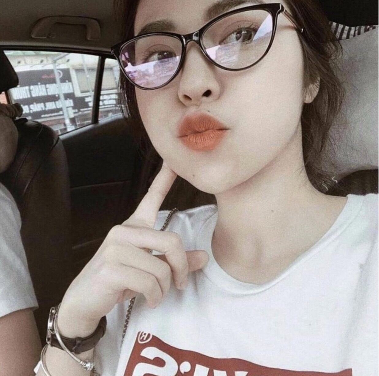 Gọng kính mắt mèo nữ thời trang