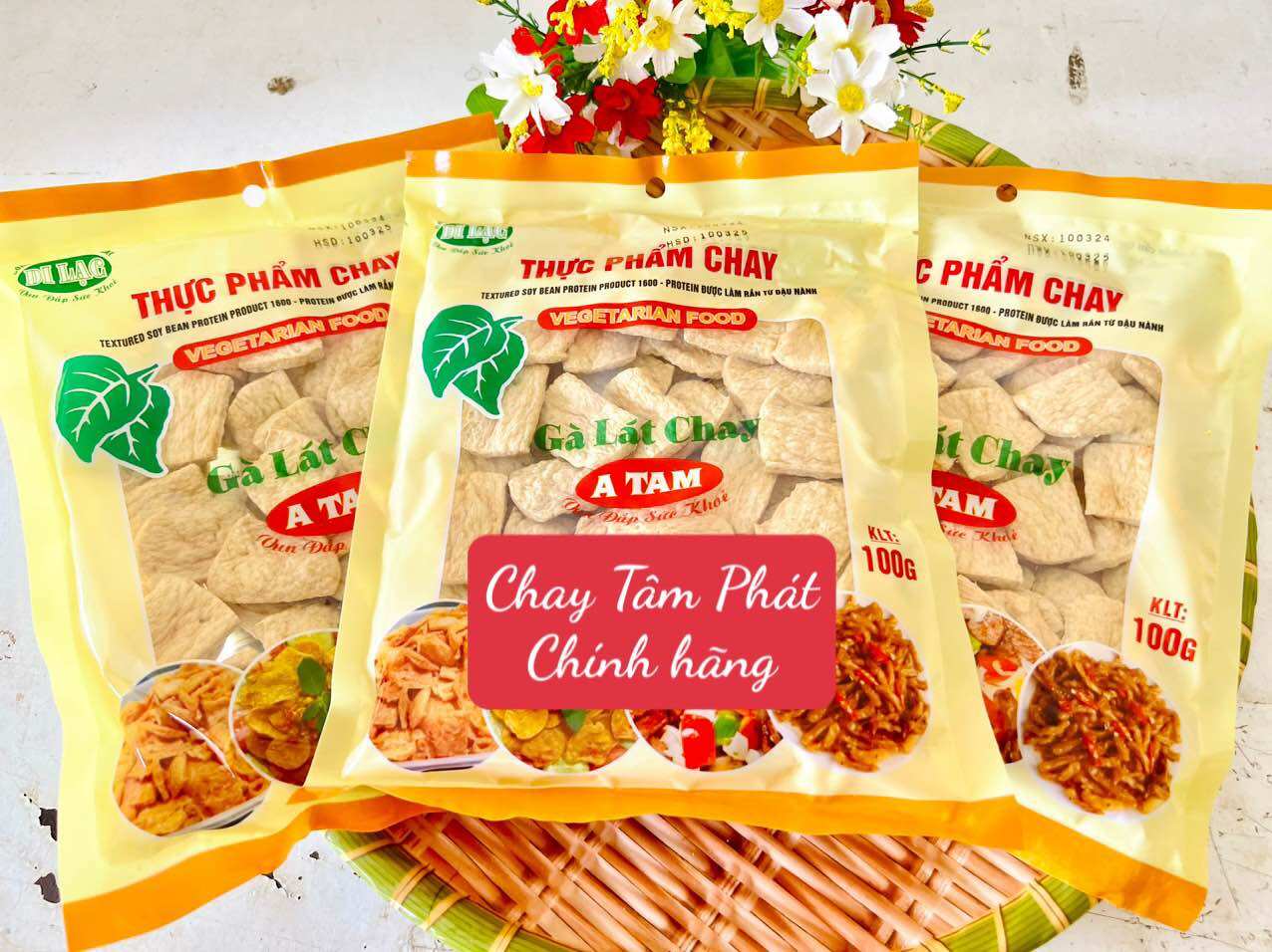 100g GÀ LÁT CHAY Thơm ngon/ Chay Tâm Phát