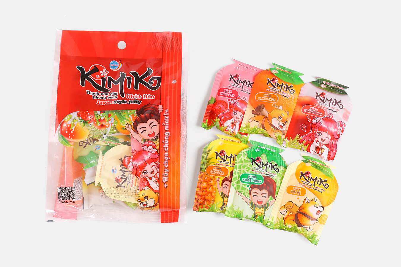 Thạch kimiko , thạch mix nhiều loại hương trái cây