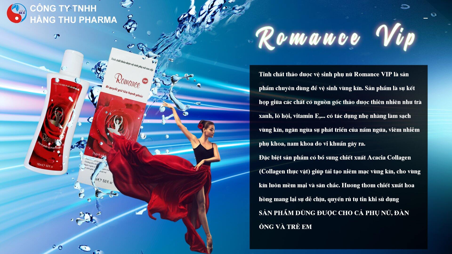 DUNG DỊCH VỆ SINH ROMANCE VIP( tặng kèm quà tặng trị giá 50k)