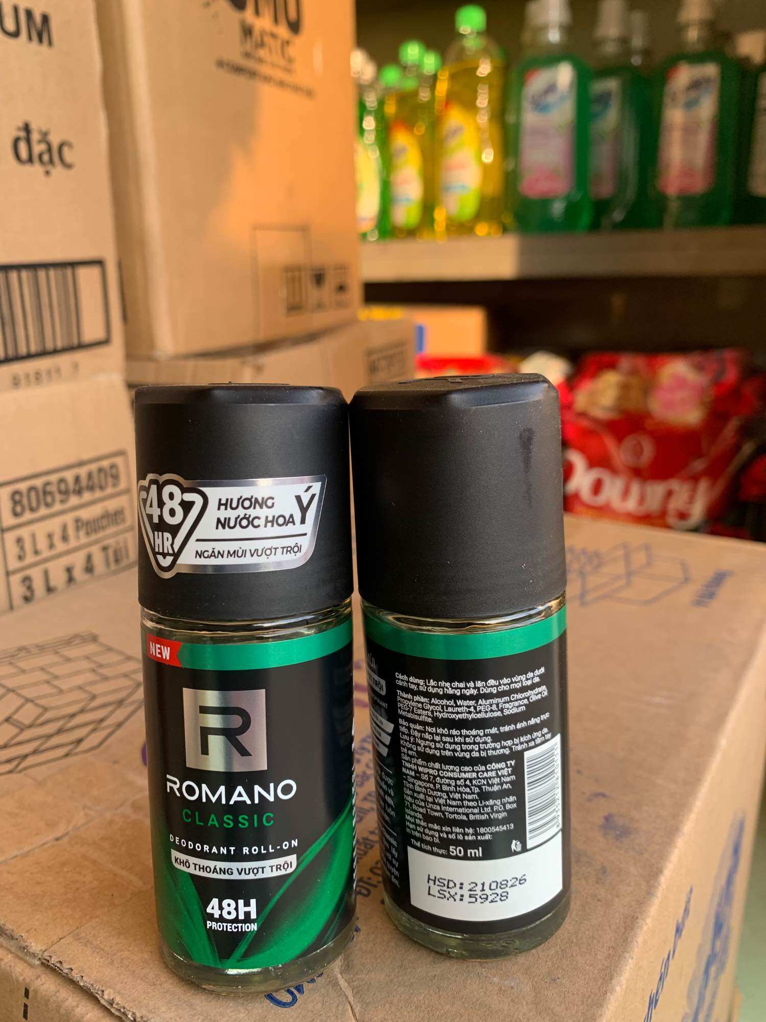 Combo 2 lăn khử mùi Romano hương nước hoa Classic chai 50ml