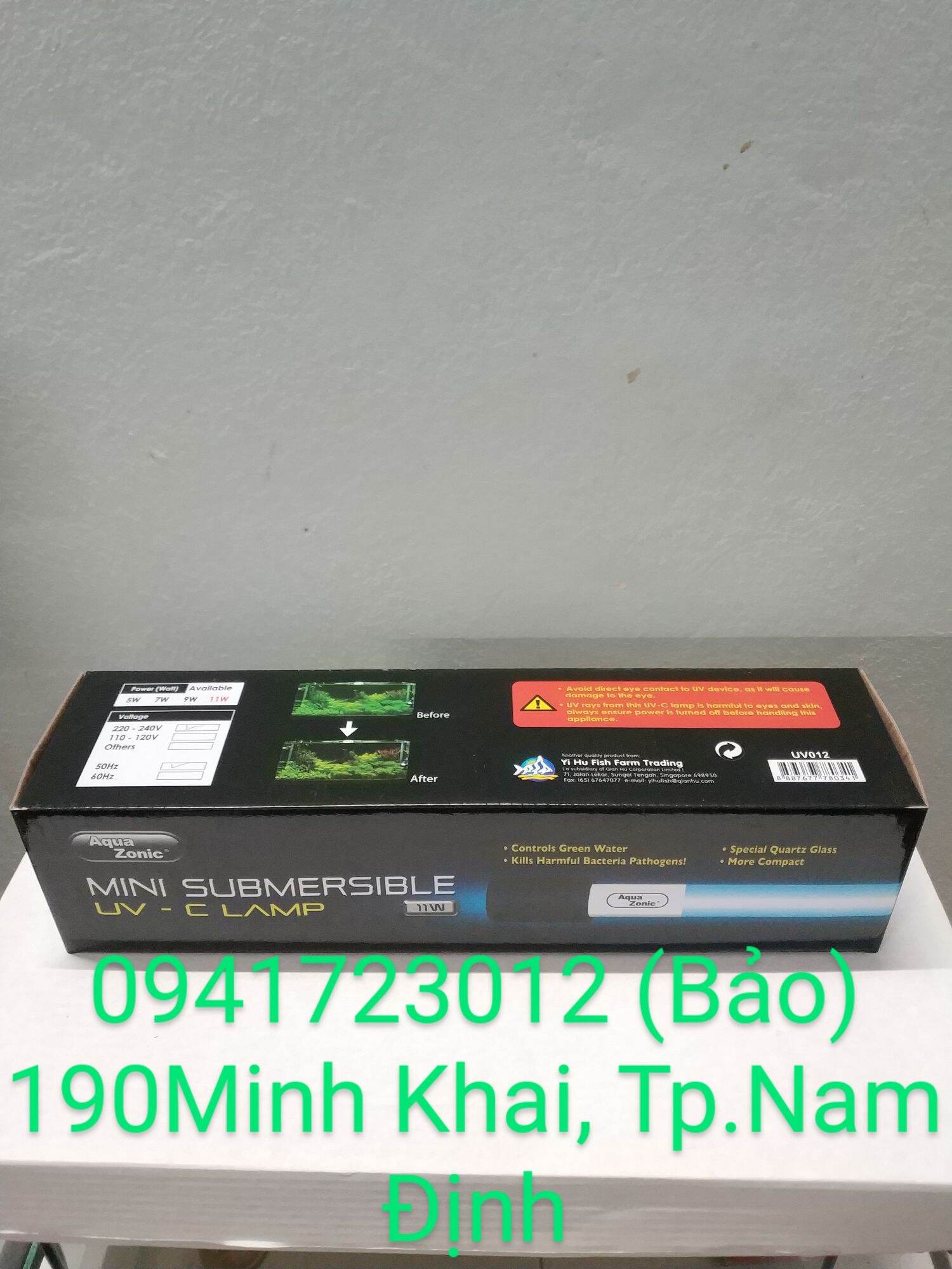 Đèn UV cao cấp cho bể cá hồ thủy sinh của Aqua Zonic