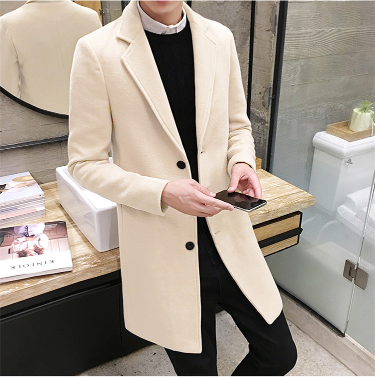 Áo Dạ Mangto Dáng Dài Phong Cách Hàn Quốc