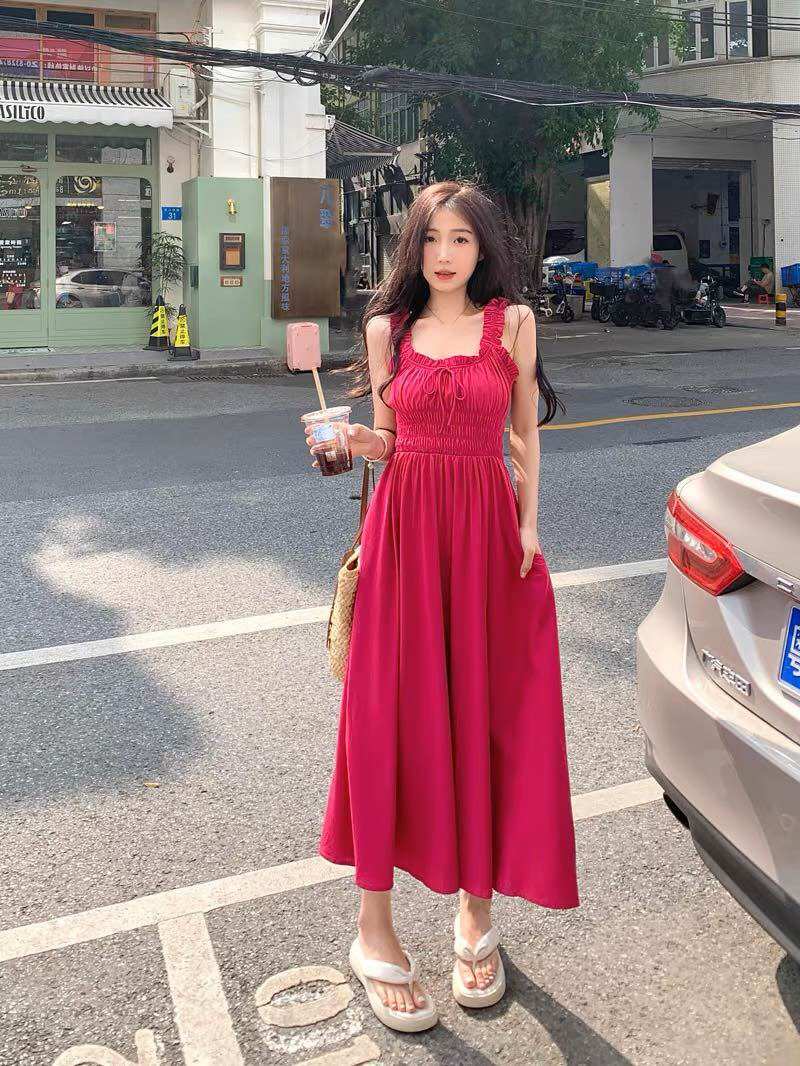 Đầm maxi xuông sát nách bèo BG