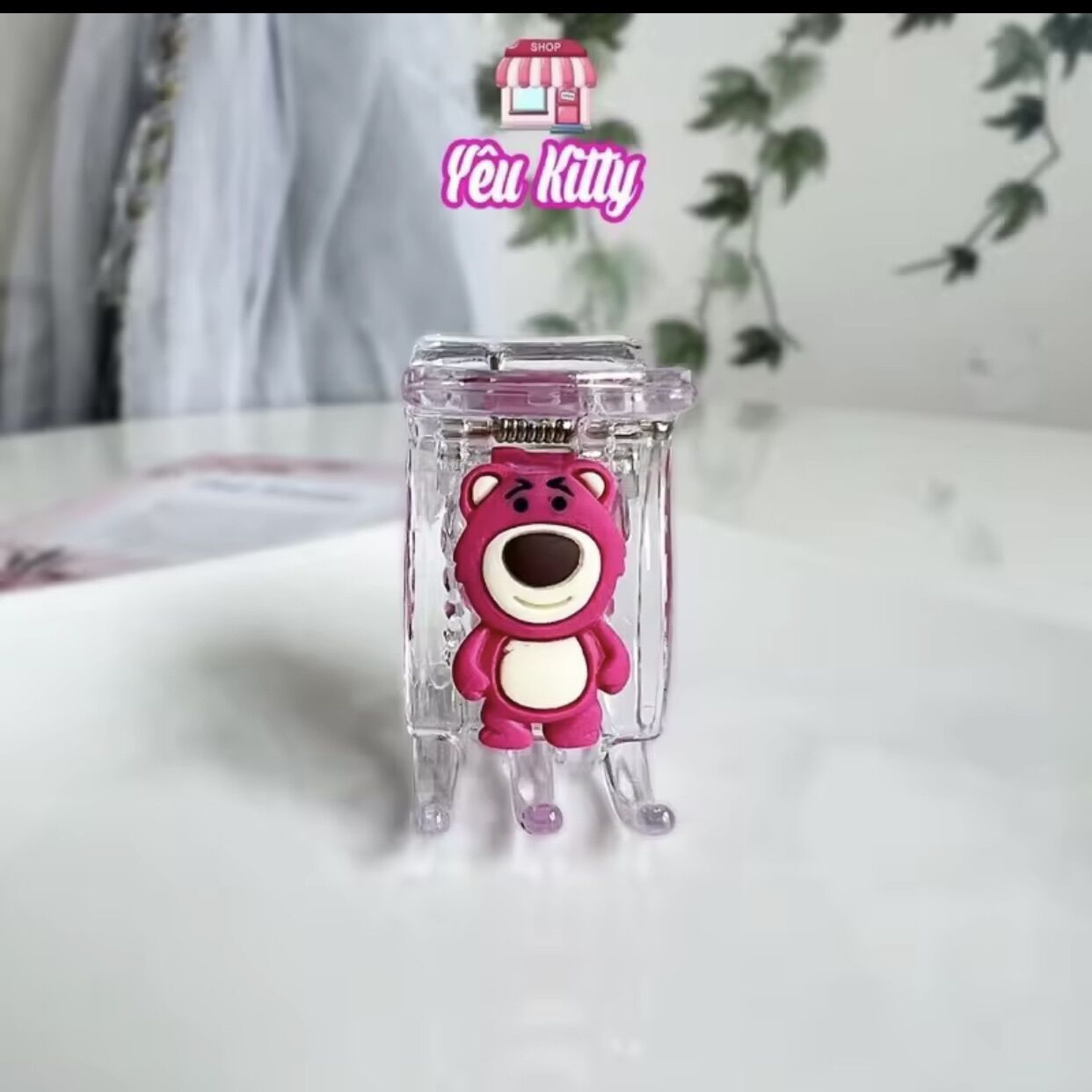 KẸP TÓC CÀNG CUA 5 RĂNG GẤU DÂU LOTSO