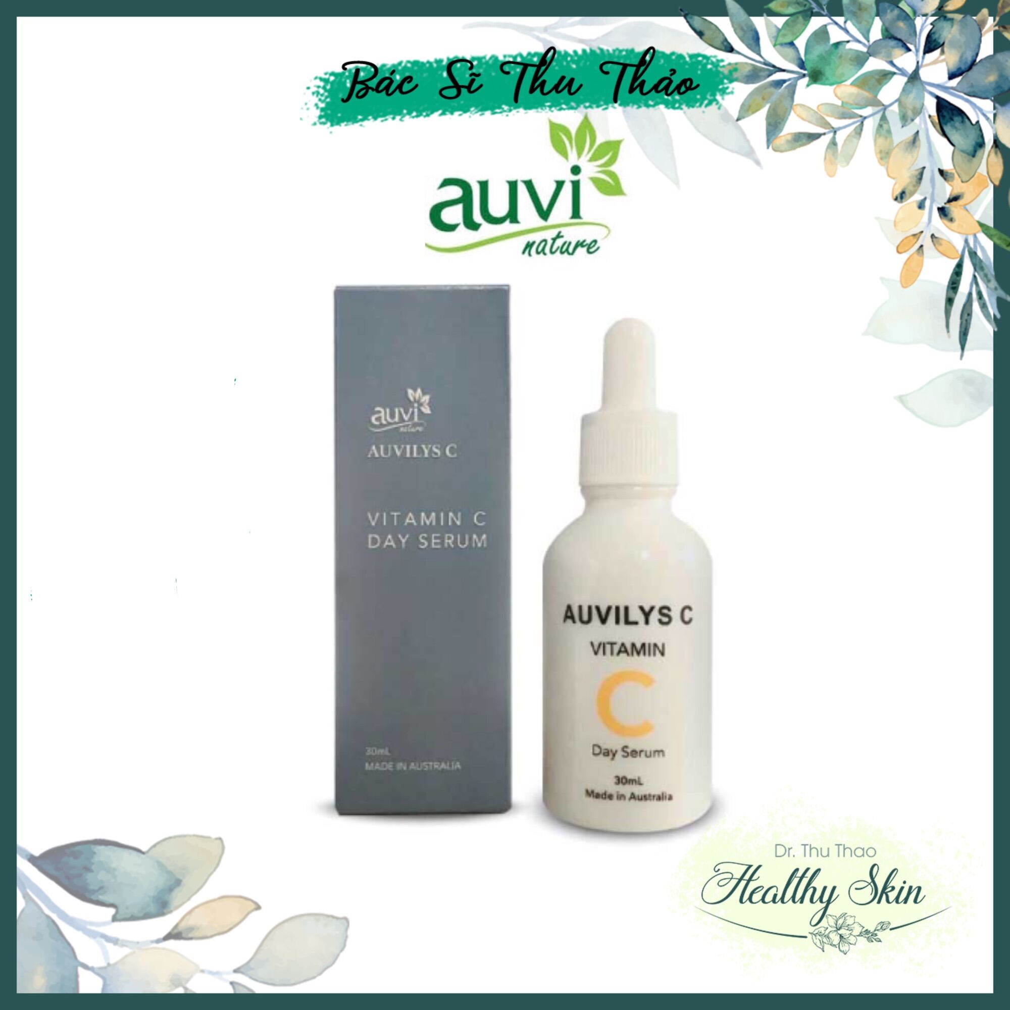[30mL] Serum giúp sáng da giảm thâm và chống lão hóa AUVI NATURE AUVILYS C VITAMIN C DAY