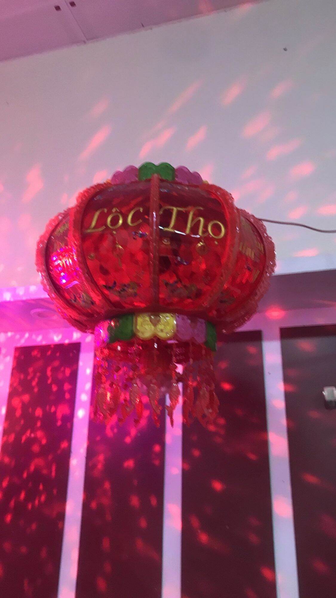 Đèn lồng Led 3D tự xoay trang trí trung thu,trang trí tết