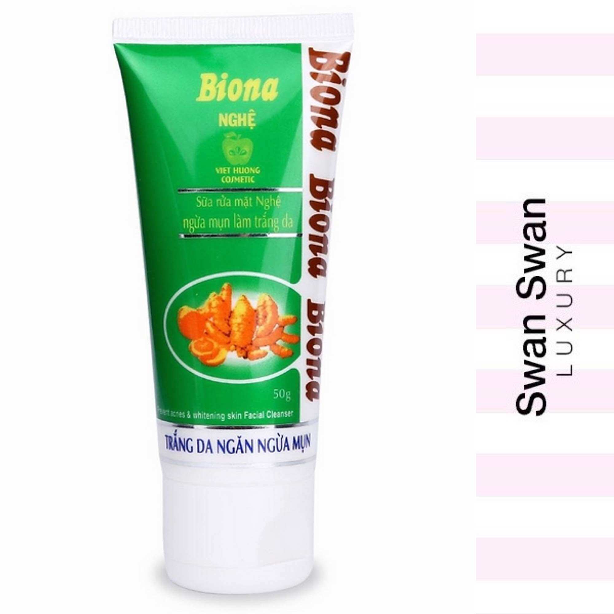 Sữa rửa mặt nghệ biona trắng mờ thâm 50g