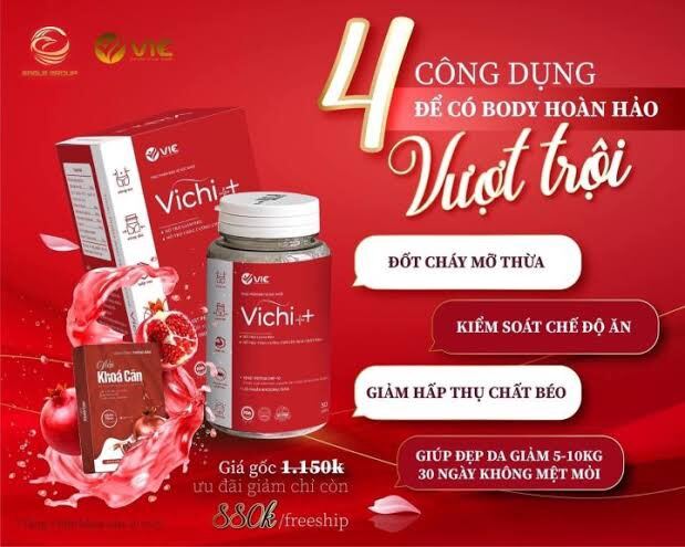 Giảm cân Vichi viên uống thảo mộc tư nhiên an toàn