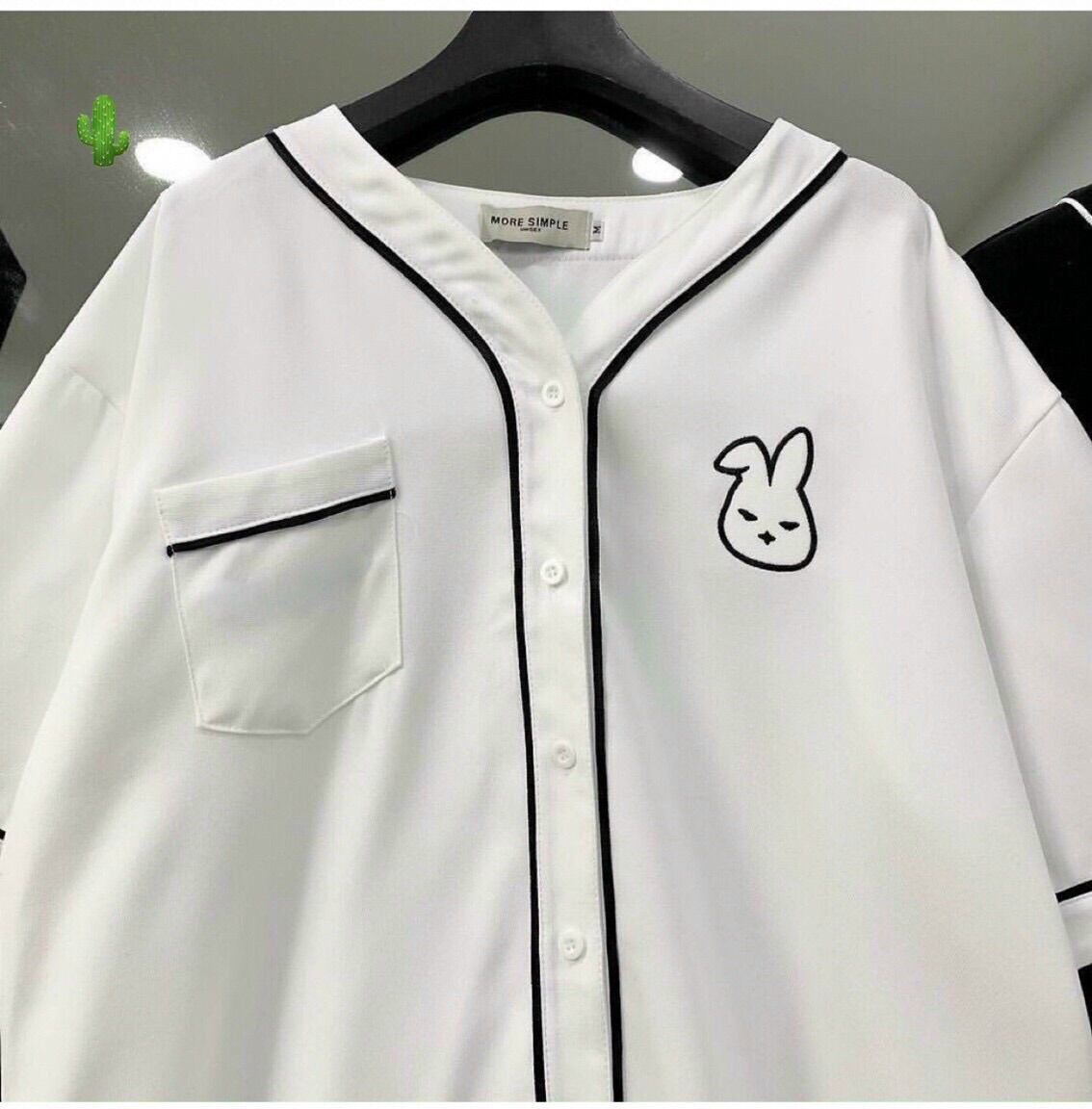 Áo sơ mi kiểu áo sơ mi logo thêu from dưới 54kg