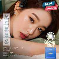 [Mã BMIN050 giảm 50K đơn 99K] Kính Áp Tròng Glowy Olive 14.2 - FAIRY SHOP CONTACT LENS - Độ 0 đến 8