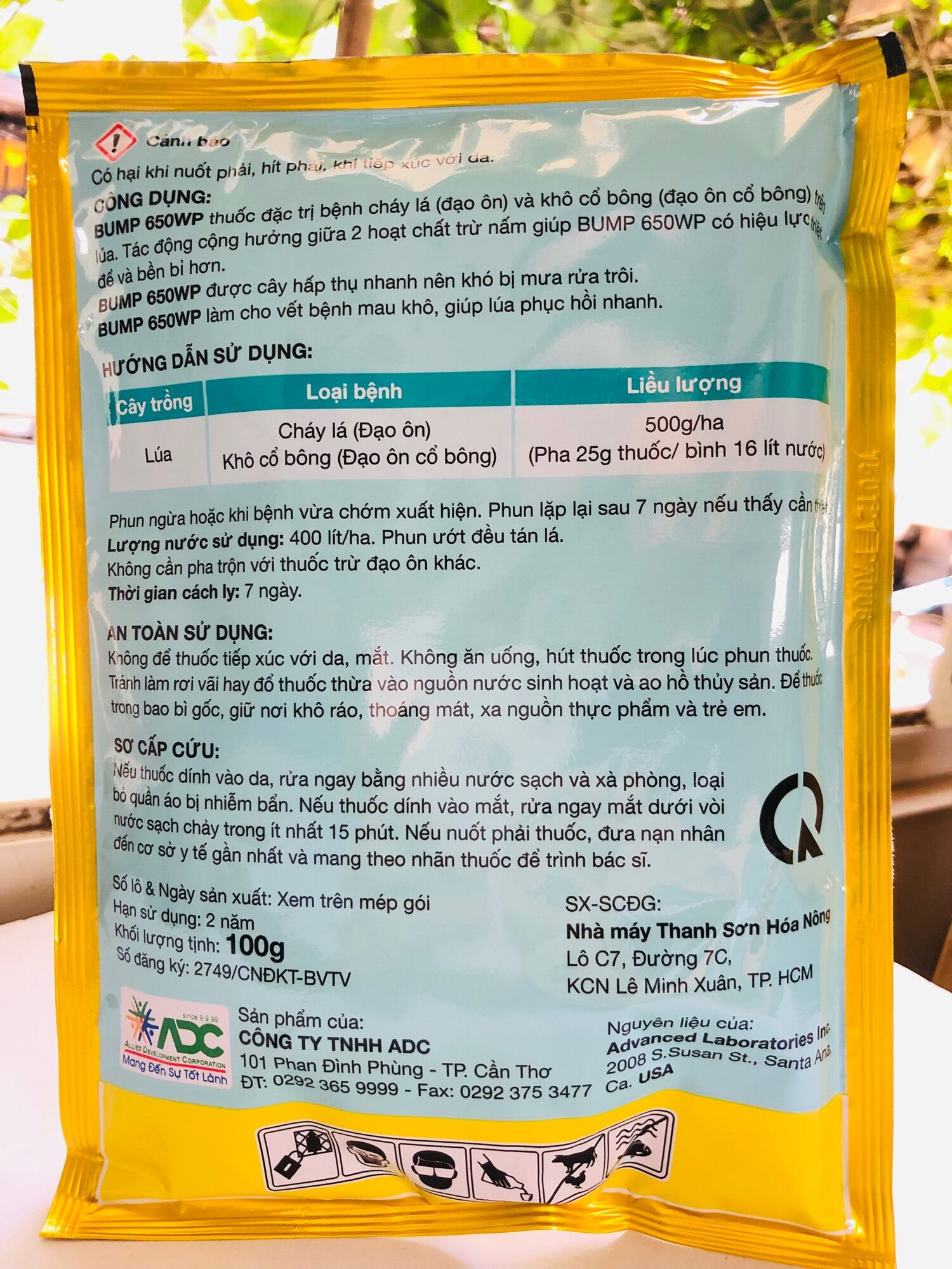 [HCM]Bump 650WP 100g ADC - Bệnh Đạo Ôn