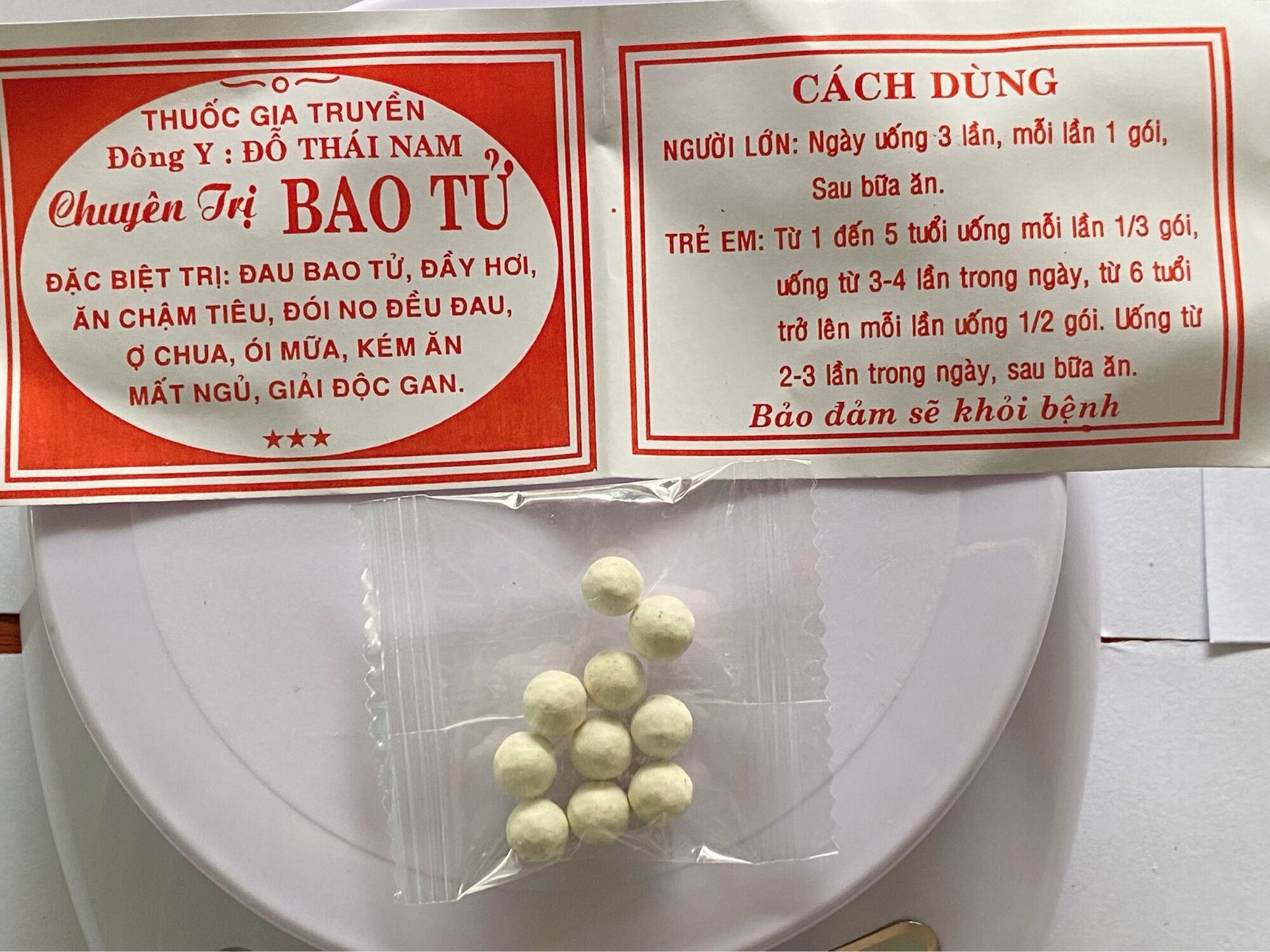 Bao tử Đỗ Thái Nam 100 gói dạng viên