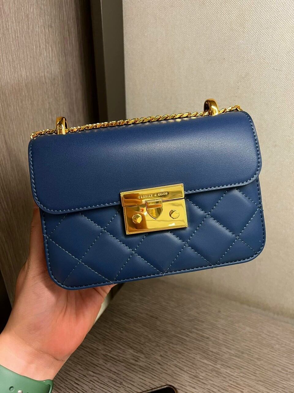 Túi đeo chéo nữ ô trám size 18cm CK2-80701218