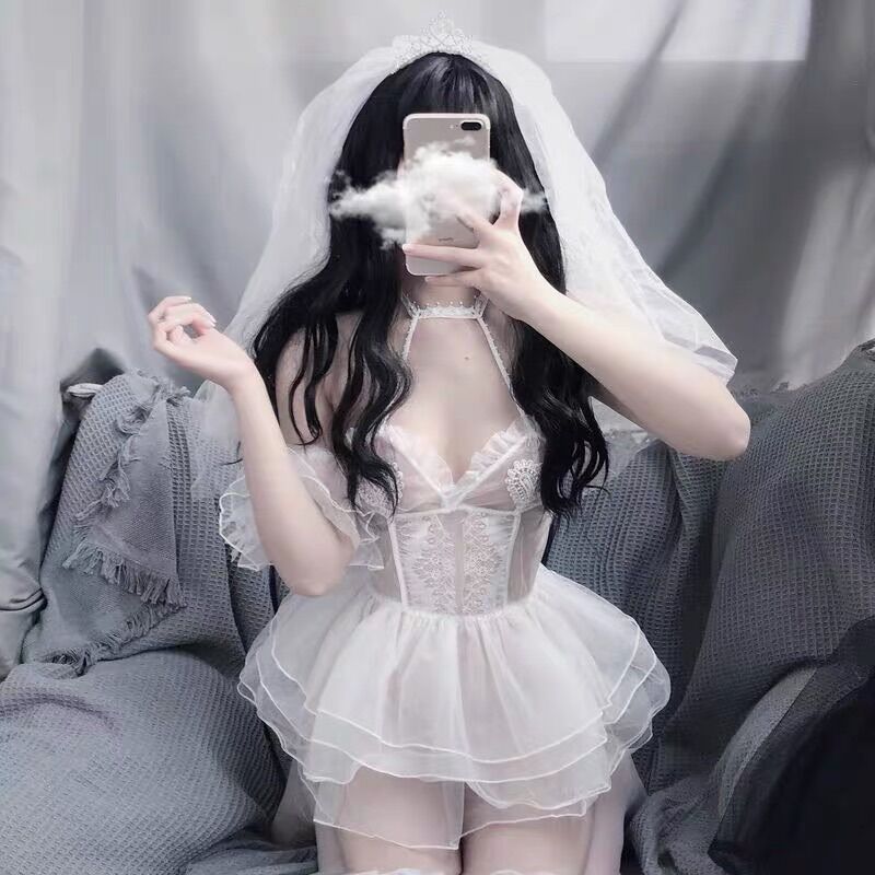 Bộ đồ ngủ cosplay cô dâu sexy - Bộ đồ ngủ cosplay