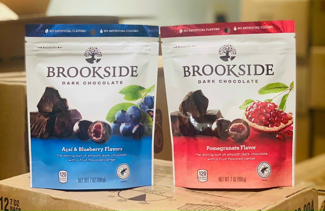 🍫🍫SOCOLA ĐẮNG BROOKSIDE NHÂN VIỆT QUẤT BLUEBERRY và RASPBERRY GÓI 198G