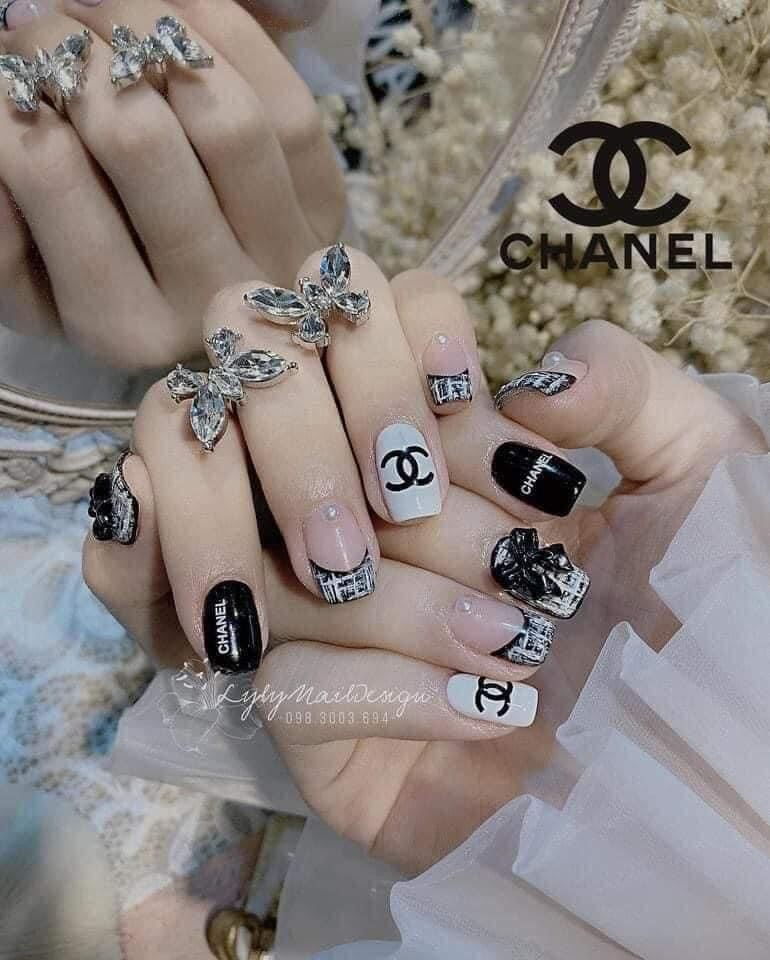 45 Mẫu nail Chanel cho tay chân siêu đẹp sang chảnh  Đẹp365