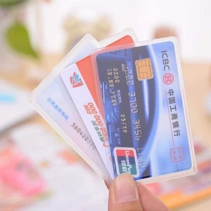 Set 10 túi đựng thẻ, cccd, bằng lái xe trong suốt