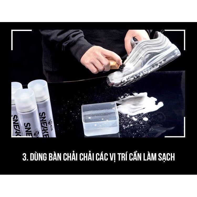 Bình xịt tạo bọt giặt khô giày Ximo -Basic sneaker 300ml