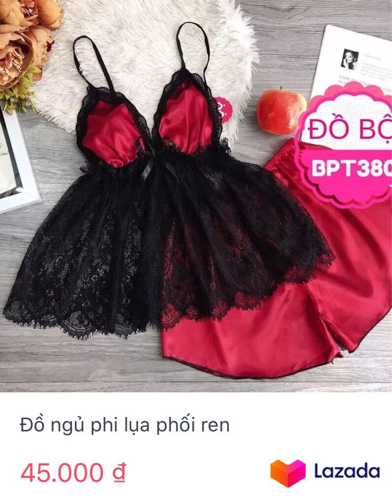 bộ phi phối ren bản lớn ren cực mềm có mút ngực