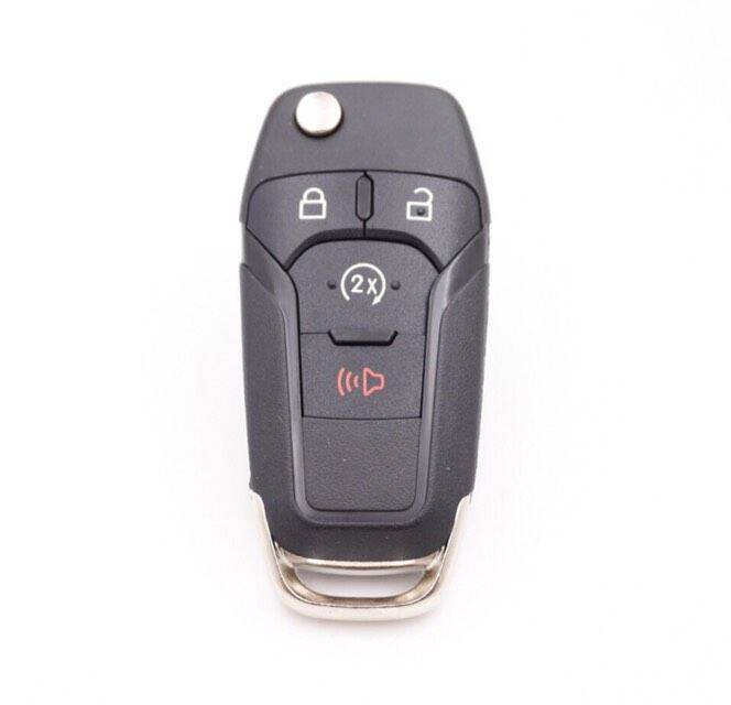 Vỏ chìa khoá độ gập xe Ford 4 nút ( 3 + 1 nút )