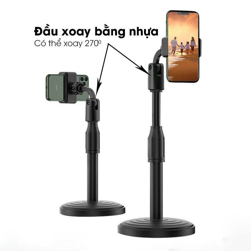 Giá Đỡ Điện Thoại Để Bàn Kẹp Điện Thoại Xem Phim Livestream