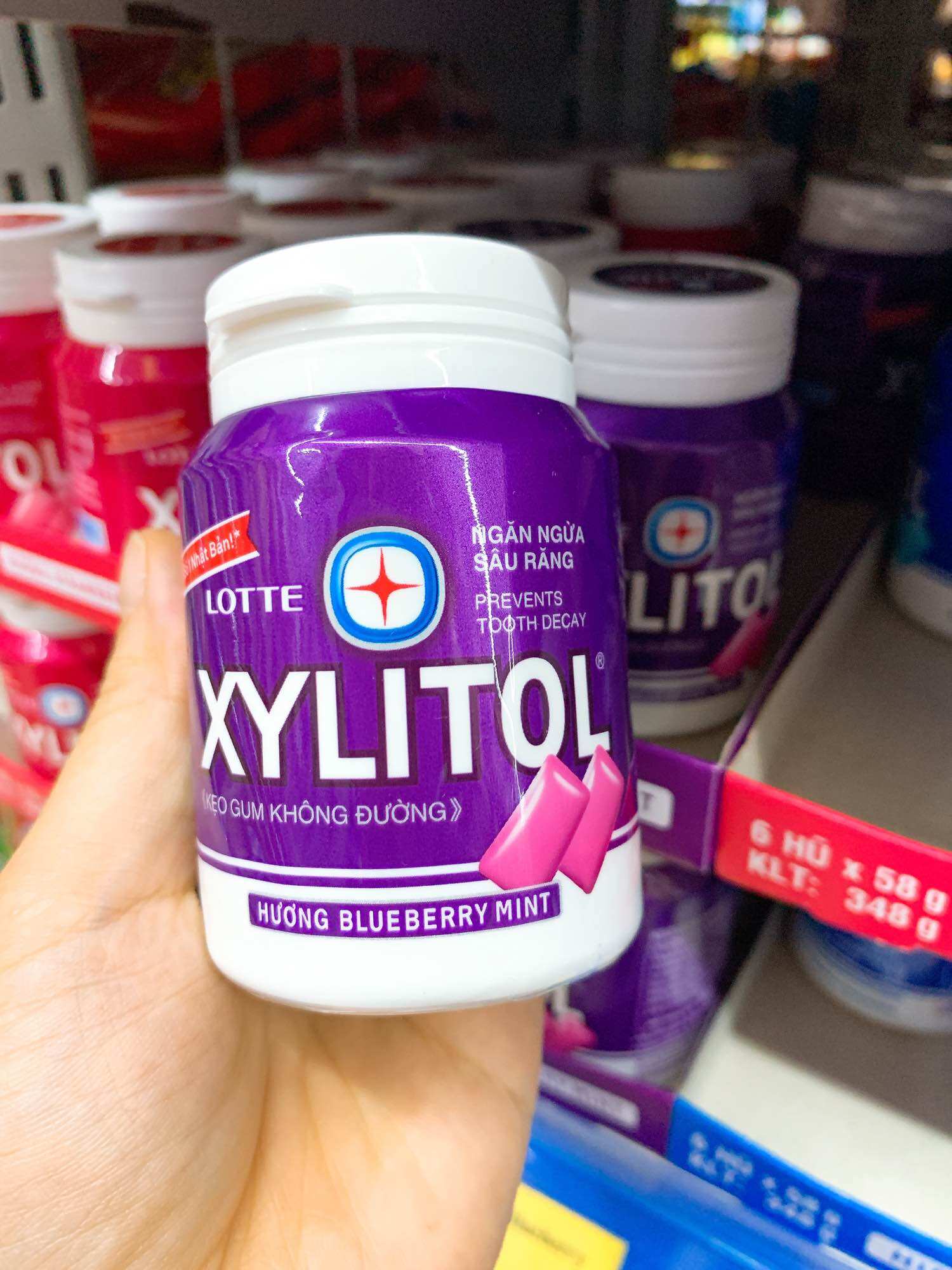Kẹo cao su Xylitol 58g/6