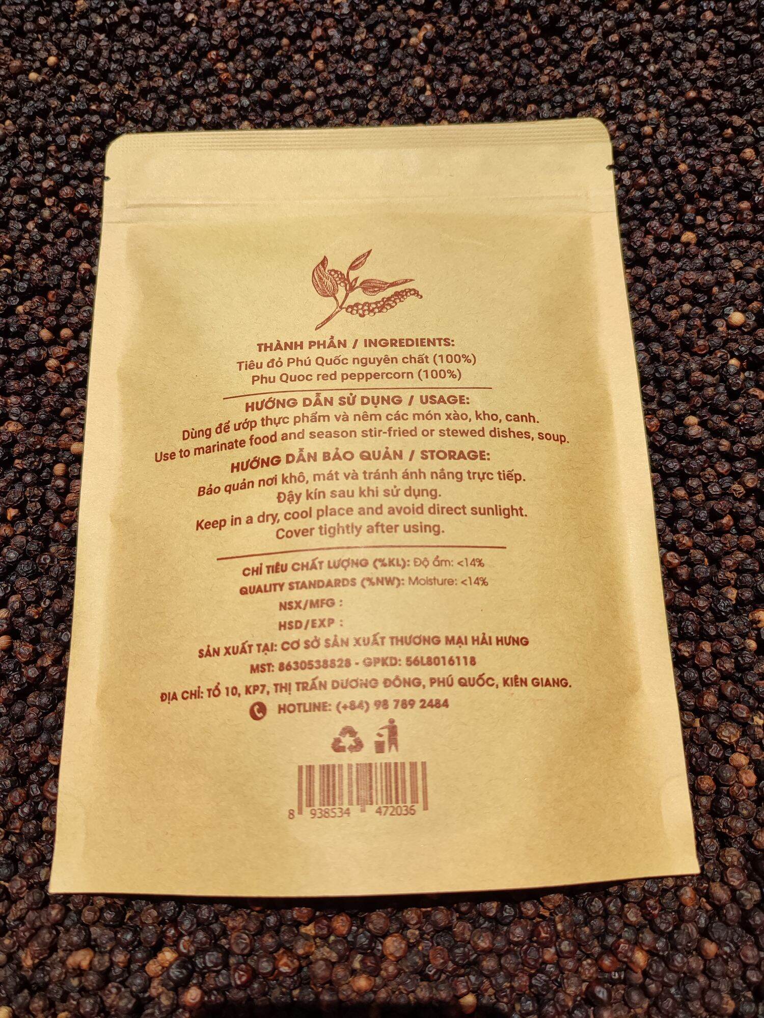 Tiêu đỏ Phú Quốc 200g - QUÀ ĐẢO NGỌC