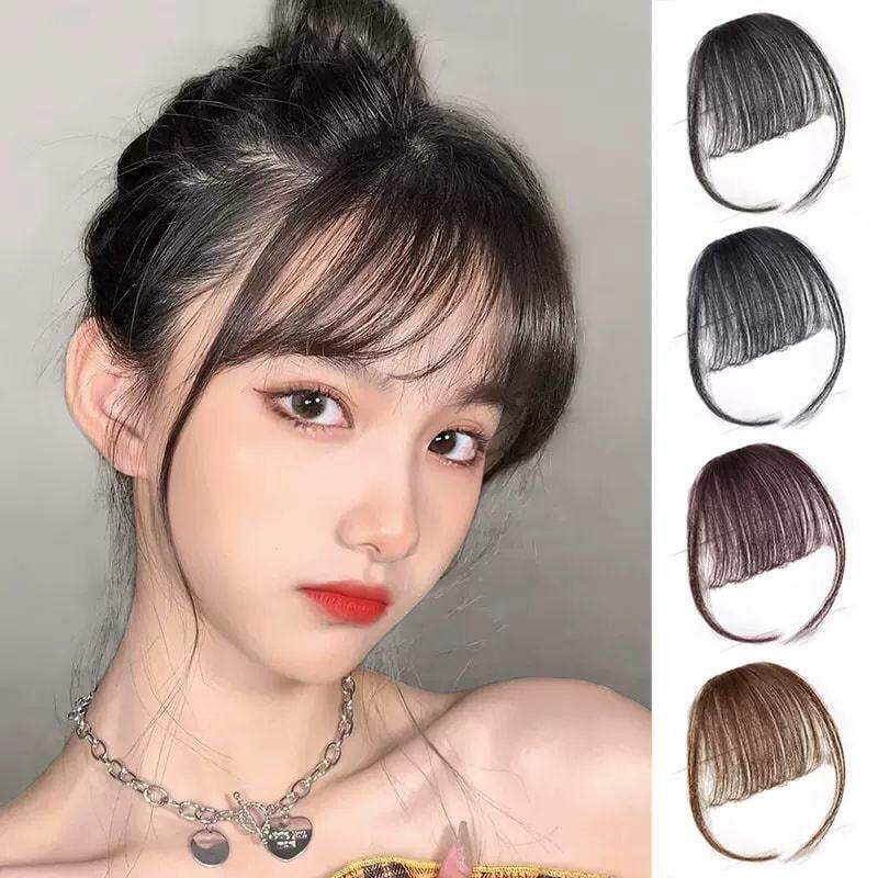 Tóc Giả Mái Thưa Hàn Quốc Có Mai 2 Bên