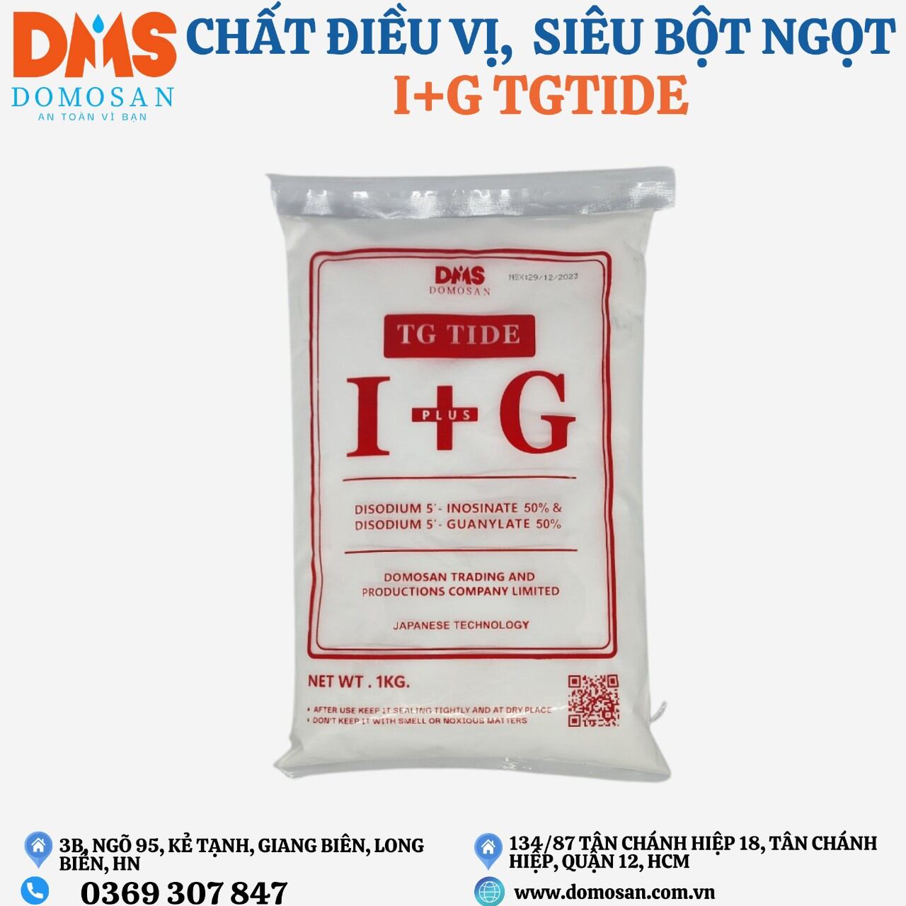 1kg - chất điều vị - i+g tg tide - siêu bột ngọt thay thế mì chính 5.0