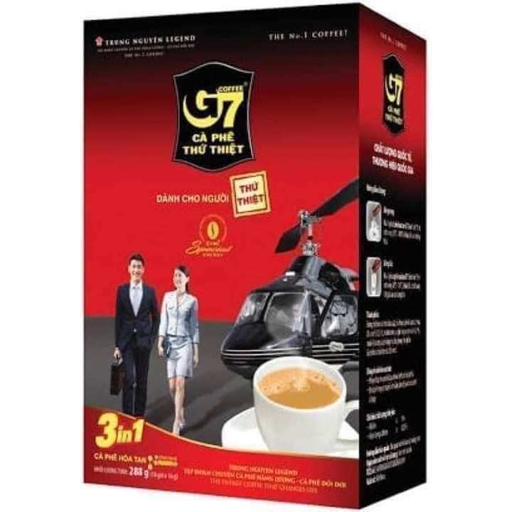 CÀ PHÊ SỮA HÒA TAN G7 3IN1(18 gói ×16g)