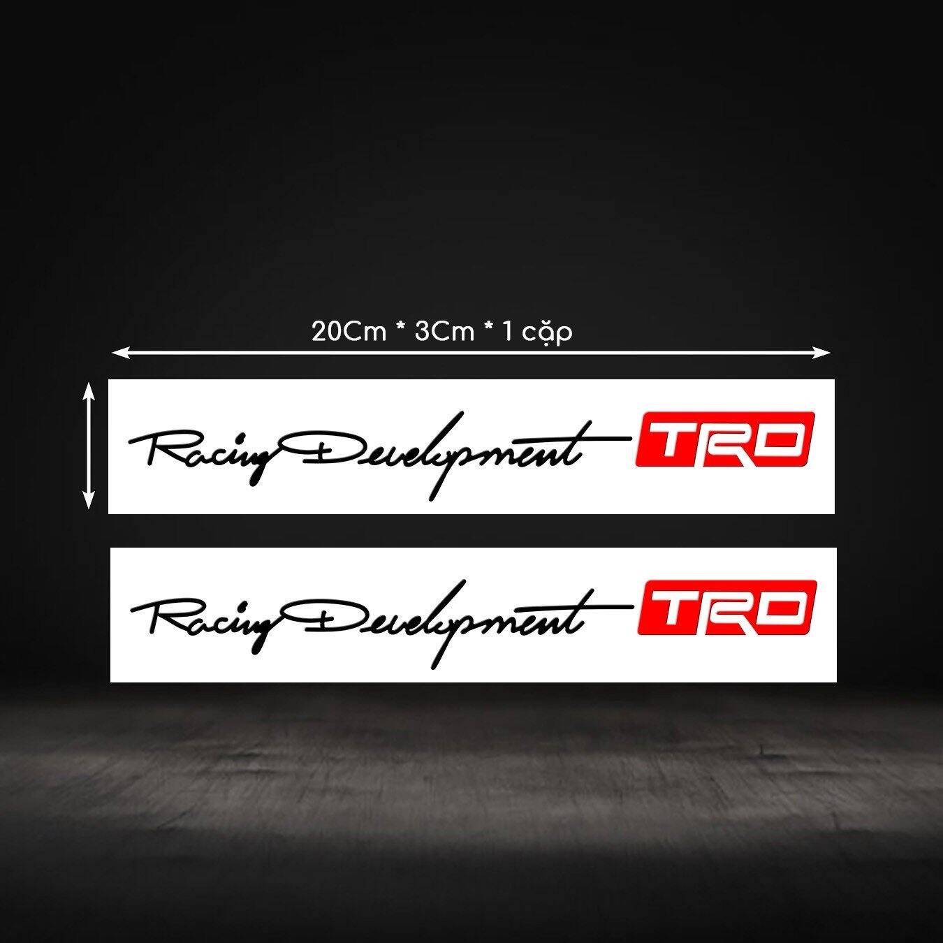 Tem xe(2 chiếc) RACING Development TRC trang trí xe máy Honda -Yamaha