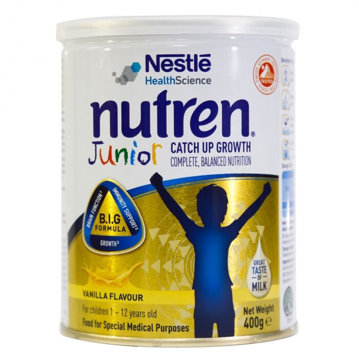 Date 2024 Sữa bột Nutren Junior 850g mẫu mới