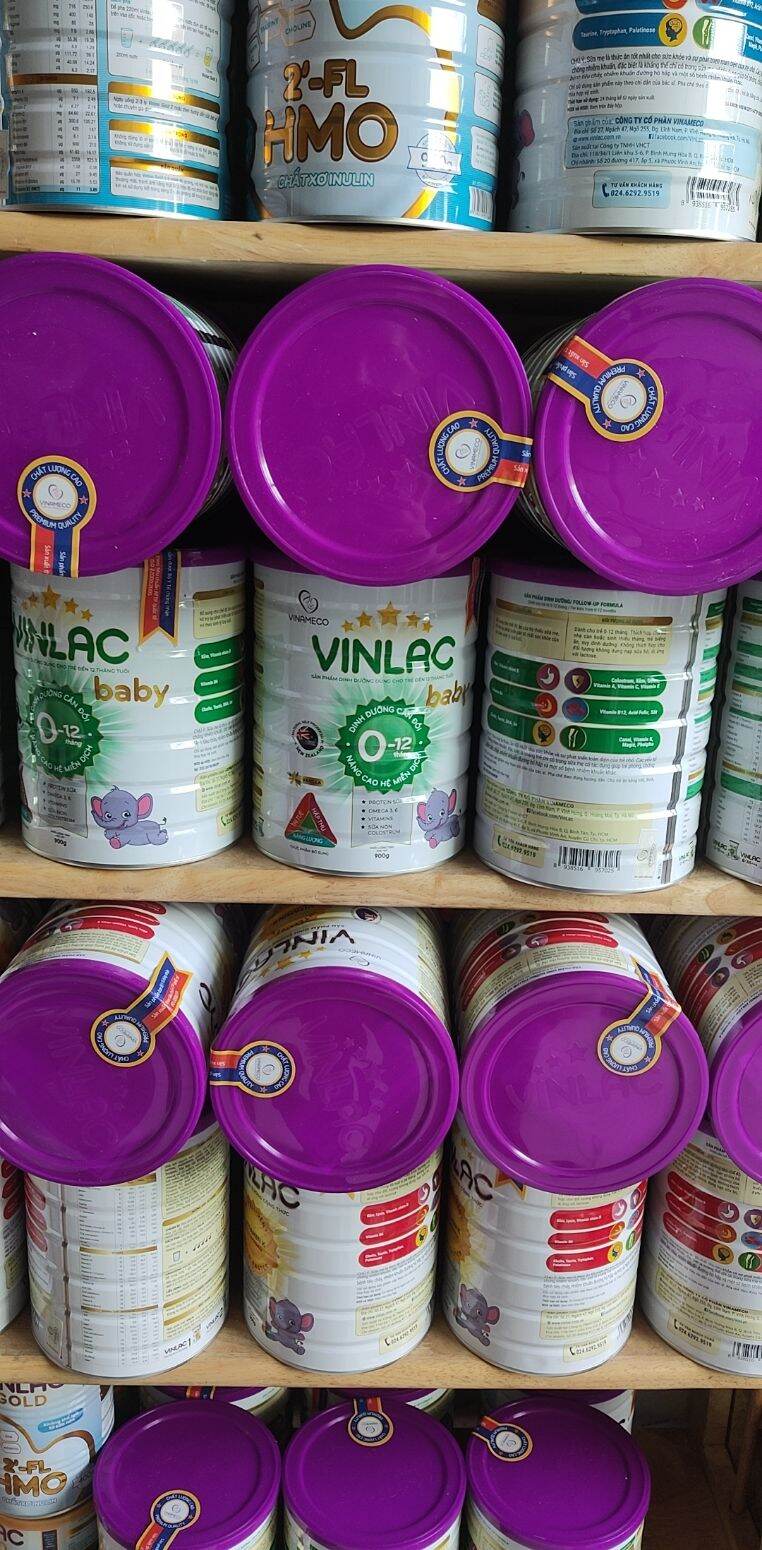 combo 2 lon sữa vinlac baby 900g date 2024( tặng 1 bình nước ho bé)