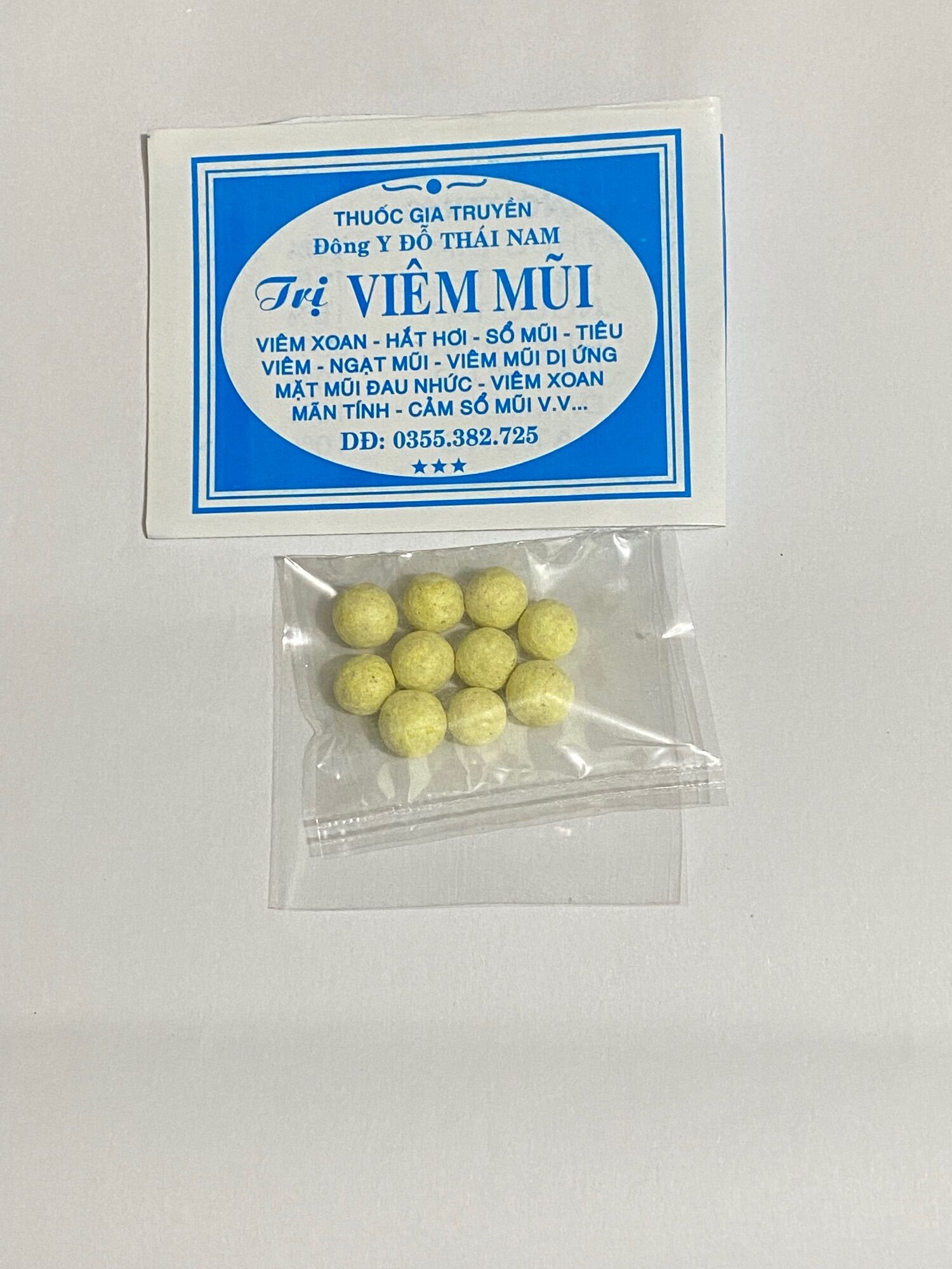 50 gói dạng viên viêm mũi Đỗ Thái Nam