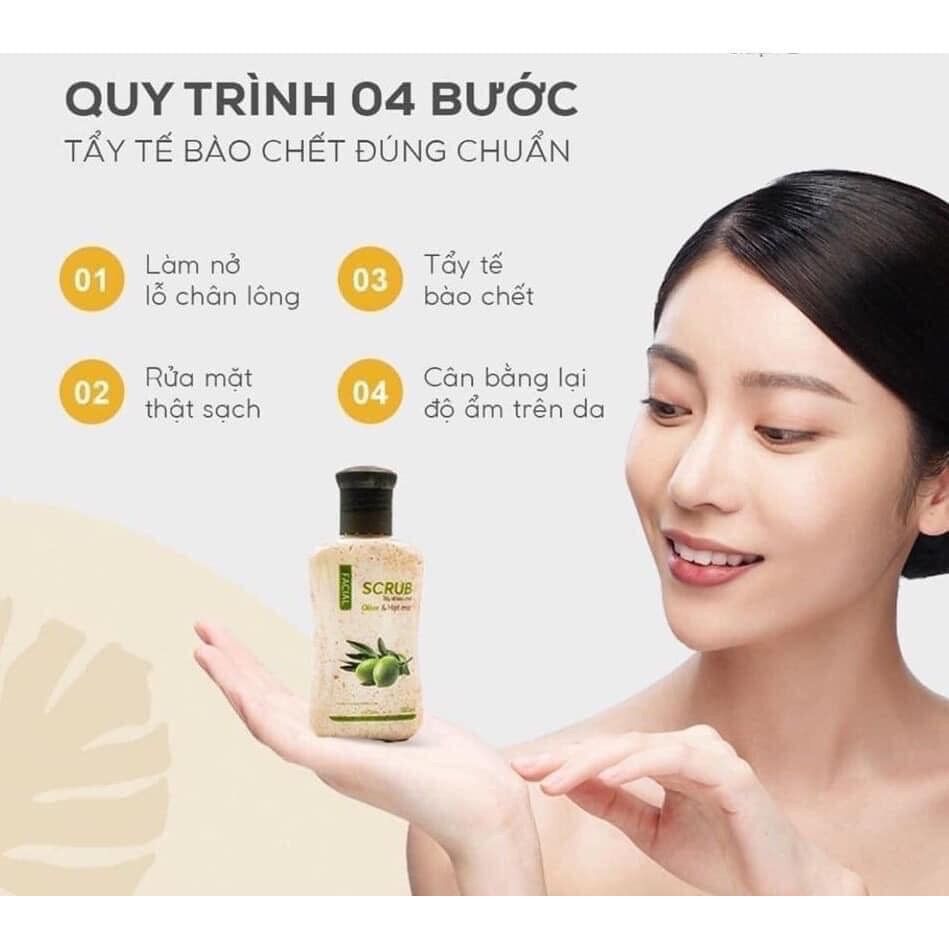 Muối Tẩy Tế Bào Chết Hạt Mơ Swhite dành Cho da Mặt